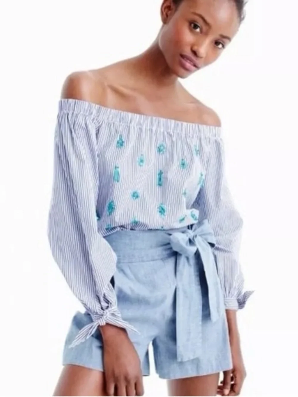 J. Crew Off-the-shoulder blouse Size 0